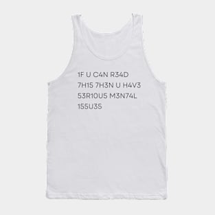 can you read this? Tank Top